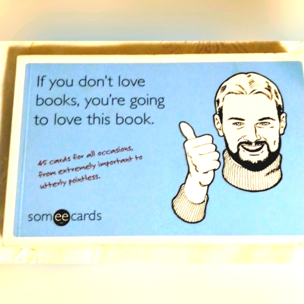 Humorous snarky postcard book